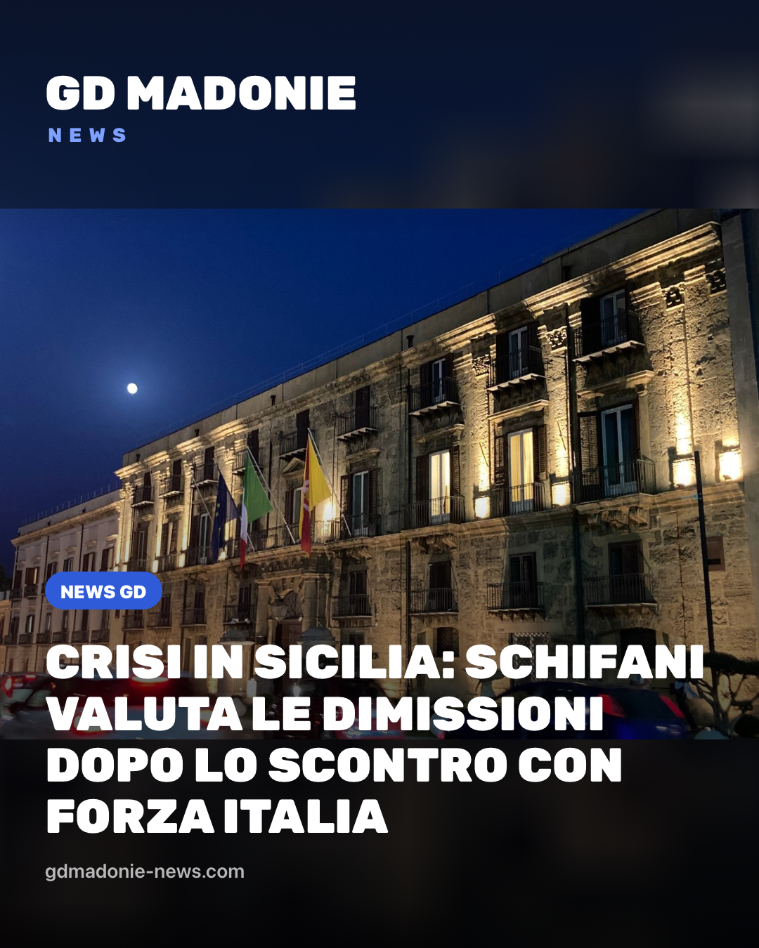 Crisi in Sicilia: Schifani valuta le dimissioni dopo lo scontro con Forza Italia